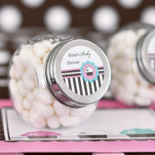 Personalized Candy Jars - Cupcake Party - Total 48 items