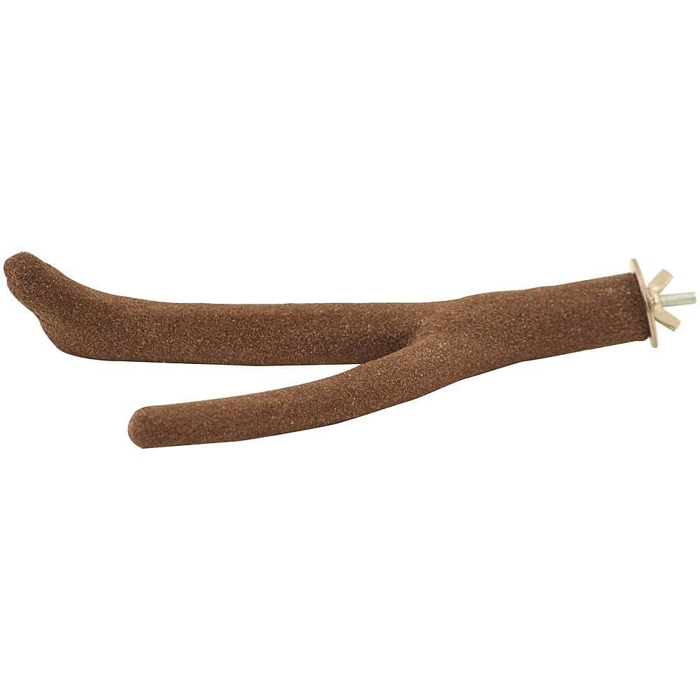 Sanded Nail Trimming Forked Parrot Perch - Small