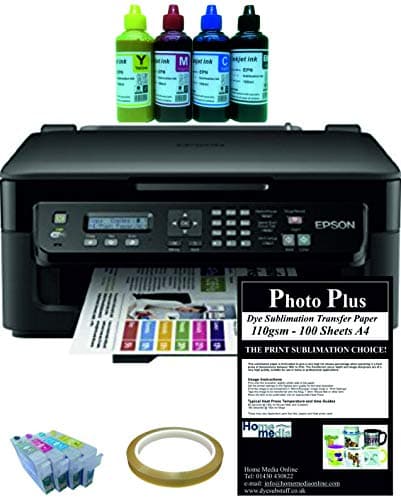 Dye Sublimation Printer Kit - based on an Epson WF-2510WF & HobbyPrint Dye Sublimation Printing Accessory Kit.