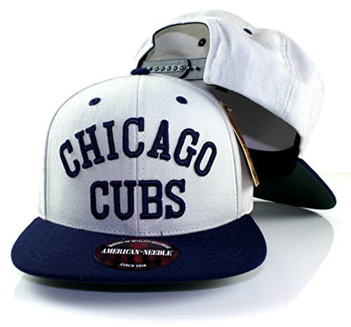 MLB American Needle Scripteez Cooperstown Wool Adjustable Snapback Hat (Chicago Cubs)