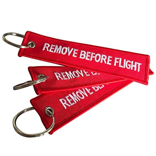 Fengfang Remove Before Flight Key Chain 3 Pack