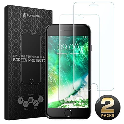 SUPCASE iPhone 7 Plus Screen Protector, Premium HD Tempered Glass Screen Protector (2-Pack) (Compatible with Apple iPhone 6 Plus/6s Plus/7 Plus) Not Compatible with iPhone 8 Plus