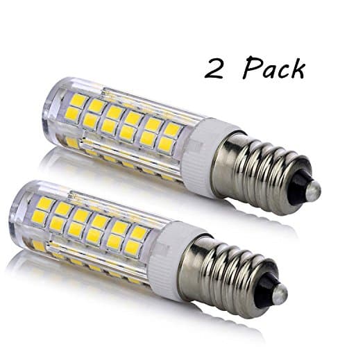 E14 led light bulb 5W, 40W or 50W e14 base incandescent bulb or halogen lamp replacement, Dimmable led e14, Daylight White 6000K 450lm – pack of 2 (Daylight White 6000K)