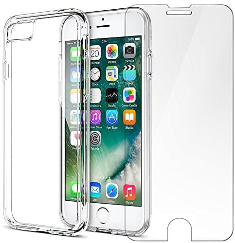 iPhone 7 Plus Case and Screen Protector,CellPRO [Clarity Series] Transparent Ultra Clear Case with Shock Absorption Hard TPU Bumper for Apple iPhone 7 Plus (2016), Scratch Resistant Case,Slim
