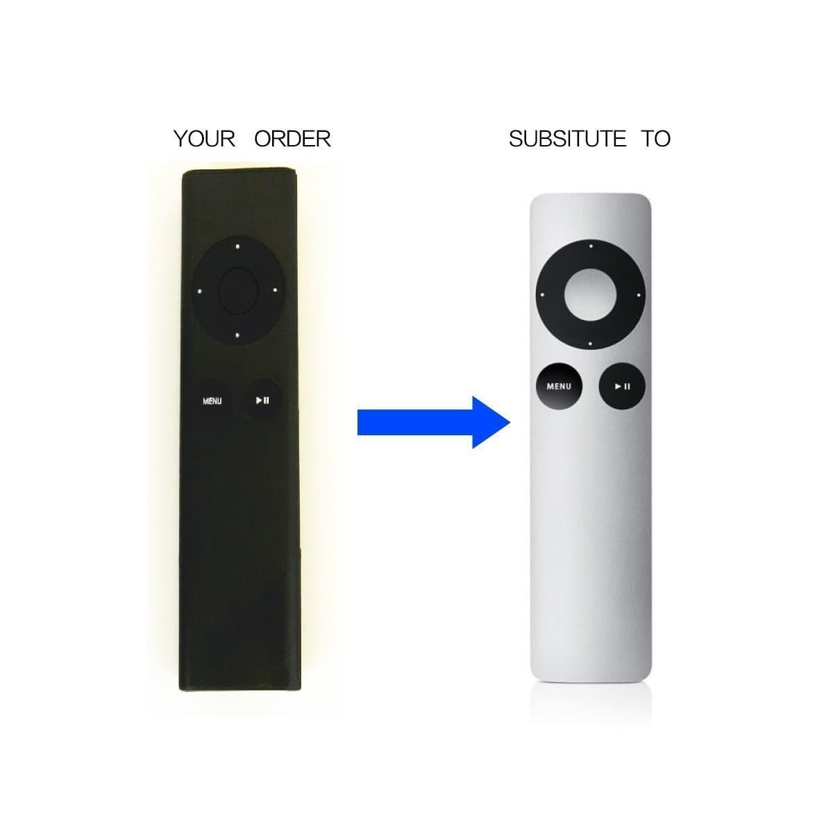 New Replacement Remote Controller Compatible for A-p-p-l-e Mac Music System TV iPhone (MC377LL/A)