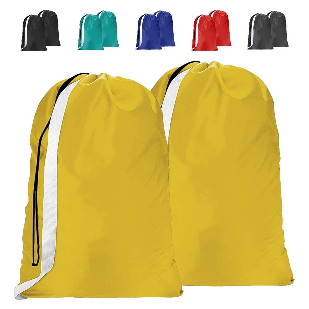 2 Pack Extra Large Laundry Bag with Strap, 30 x 40 Inches Rip-Stop Nylon Heavy Duty Dirty Clothes 150L Organizer Bag with Drawstring, Machine Washable, Clothes Storage