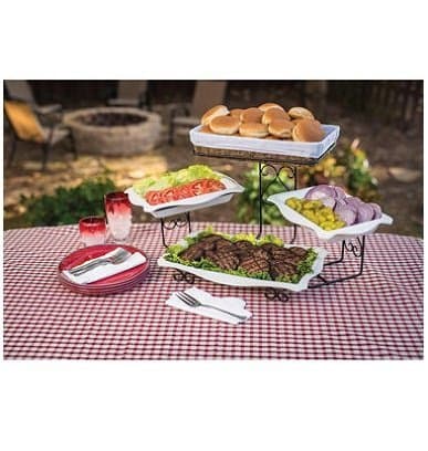 Gourmet Enameled 3-Tier Buffet Server
