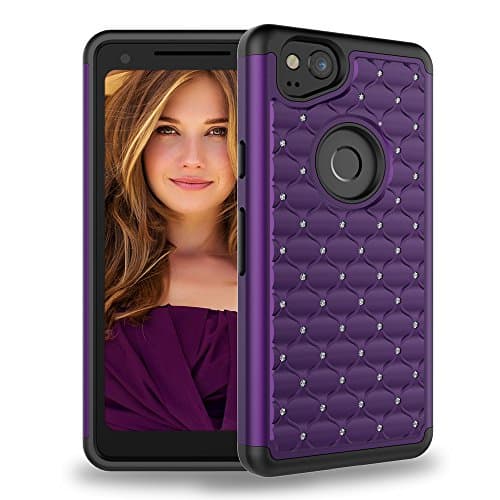 Google Pixel 2 Case,Dake Dual Layer Defender Heavy Duty Shockproof Protective Case for Google Pixel 2 (2017) Purple