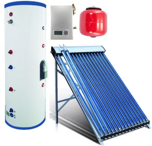 100 Liter Duda Solar Water Heater Active Split System Single Coil Tank Evacuated Vacuum Tubes Hot SRCC Certified