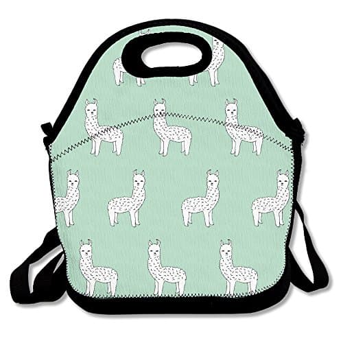 Cute Alpaca Llama Lunch Bag Adjustable Strap