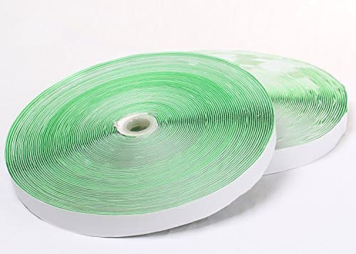 HIMRY Hook and Loop Tape Self Adhesive, 25 Meter (25Meter Hook 25Meter Loop)x20mm, KXB5008 Lightgreen
