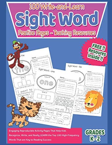 100 Write-and-Learn Sight Word Practice Pages - Teaching Resources: Engaging Reproducible Activity Pages That Help Kids…