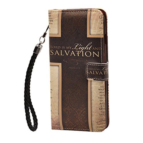 Wallet Case For iPhone 8 Plus/iPhone 7 Plus, Bible Verses Christian Quotes salvation cross.Customized PU Leather iPhone 8 Plus 5.5" cover case, Magnetic Clip Durable Phone Case with Card Slots