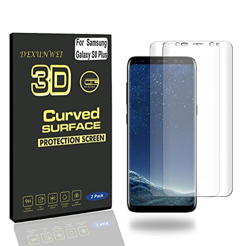 DEXUNWEI Screen Protector for Samsung Galaxy S8 plus Full Screen Coverage 3D PET HD Screen Protector Film(2-pack)