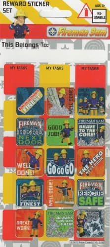 Paper Projects Fireman Sam Reward Sticker Set