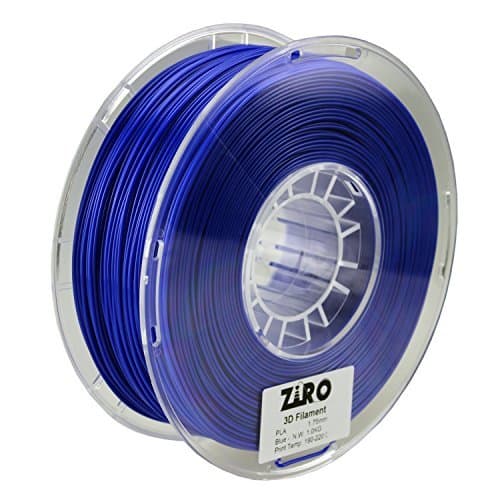 ZIRO 3D Printer Filament PLA PRO Basic Color Series 1.75MM 1KG(2.2lbs), Dimensional Accuracy +/- 0.05mm， Blue