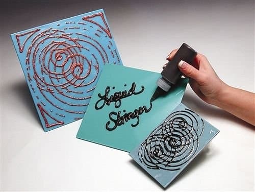 Liquid Stringer Medium &amp; Applicator Bottle Fusing Supplies COE 90 &amp; 96