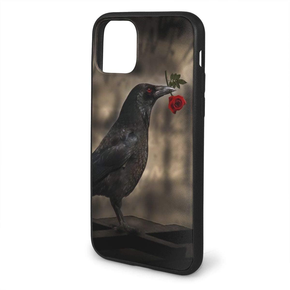 Bite Rose Crow iPhone 11 Pro Max Case, Ultra-Thin Slim Fit Soft TPU Cover Case Compatible with iPhone 11 Pro Max Case 6.5 Inch