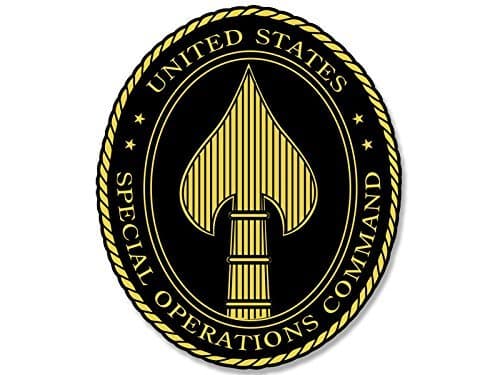 Oval Special Operations Command Seal Sticker (Spear Head spec ops)