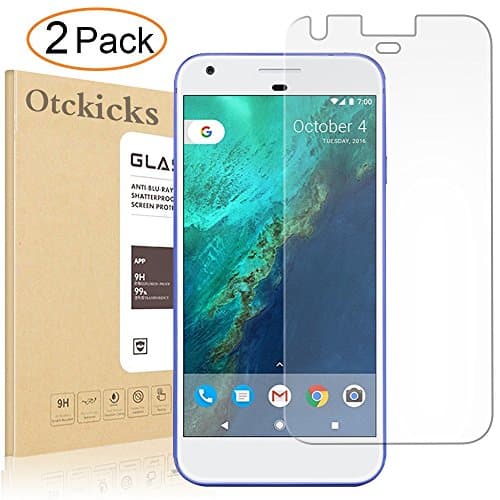 [2Pack]google pixel Screen Protector,OTCkicks google pixel [Case Friendly] Tempered Glass 3D Curved Screen Protector, Anti-Fingerprint HD Screen Protector Film for google pixel
