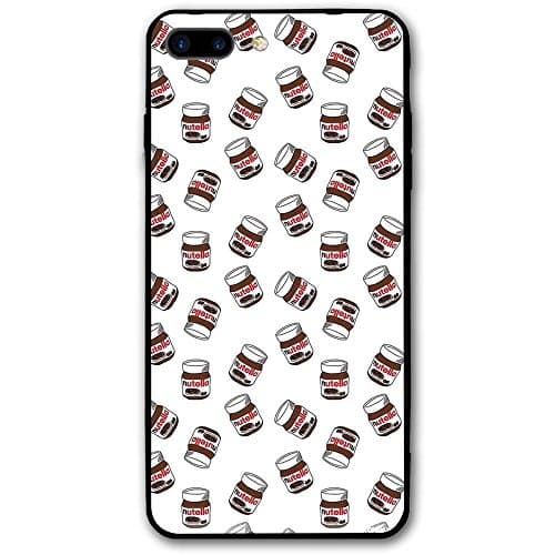 KDFHKA IPhone 8 Plus Case, 7 Plus Case Nutella Hard Anti-Scratch &amp;Fingerprint Non Slip PC Phone Case, 5.5 Inch Black