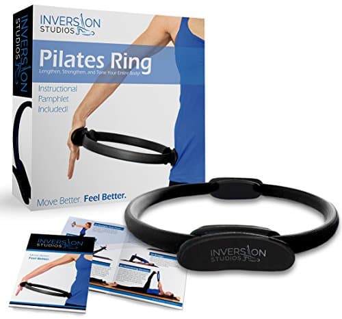 Inversion Studios Pilates Ring with Instructional Pamphlet and Video Access - Black