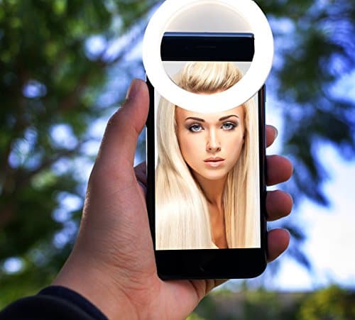 Selfie Ring Light 36 LED (Rechargeable with USB)Ring Lights for Makeup Darkness Fill-in Lighting Spotlight with 4 Level Brightness for iPhone Samsung Galaxy Edge iPad MacBook