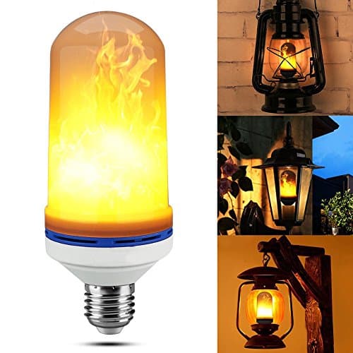 TDL Original LED Flame Effect Flickering Decorative Light Bulb Simulating Fire E26 / E27 Base - Fun Holiday Decoration