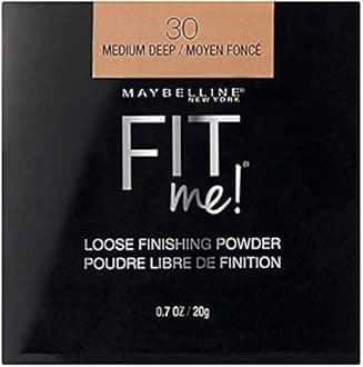Maybelline Fit Me Loose Finishing Powder, 30 Medium Deep, 0.7 oz (Pack of 2)