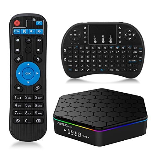 T95Z Plus Android Box Android 6.0 Marshmallow Amlogic S912 2GB DDR3 16GB EMMC Octa Core 4K Resolution 2.4G/5G Dual Band Wifi Bluetooth Mini PC Player with Mini Wireless Keyboard Touchpad