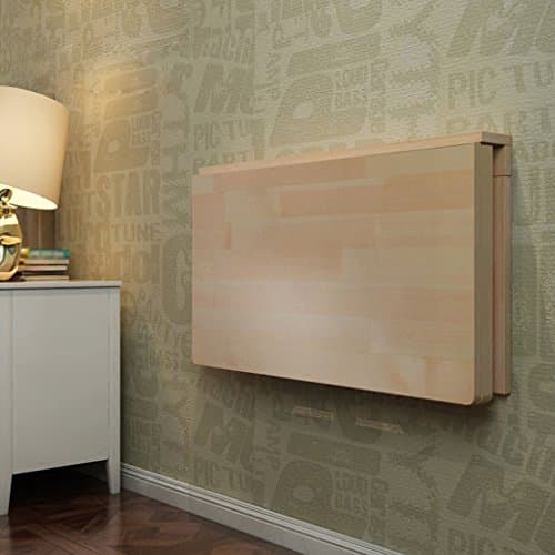 SUBBYE Solid Wood Wall-mounted Table Foldable Dining Table Computer Desk Learning Table Size Optional (Size : 50 * 30cm)