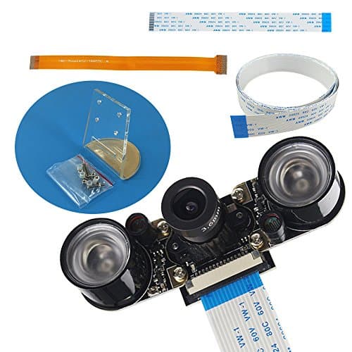 Haiworld Raspberry Pi Night Vision Camera Complete Sets For RPi 3 / 2 and Zero / Zero W