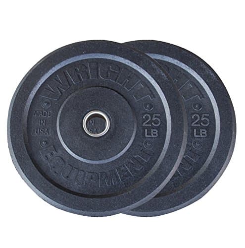 25lb Wright USA AMP Bumper Plates Pair