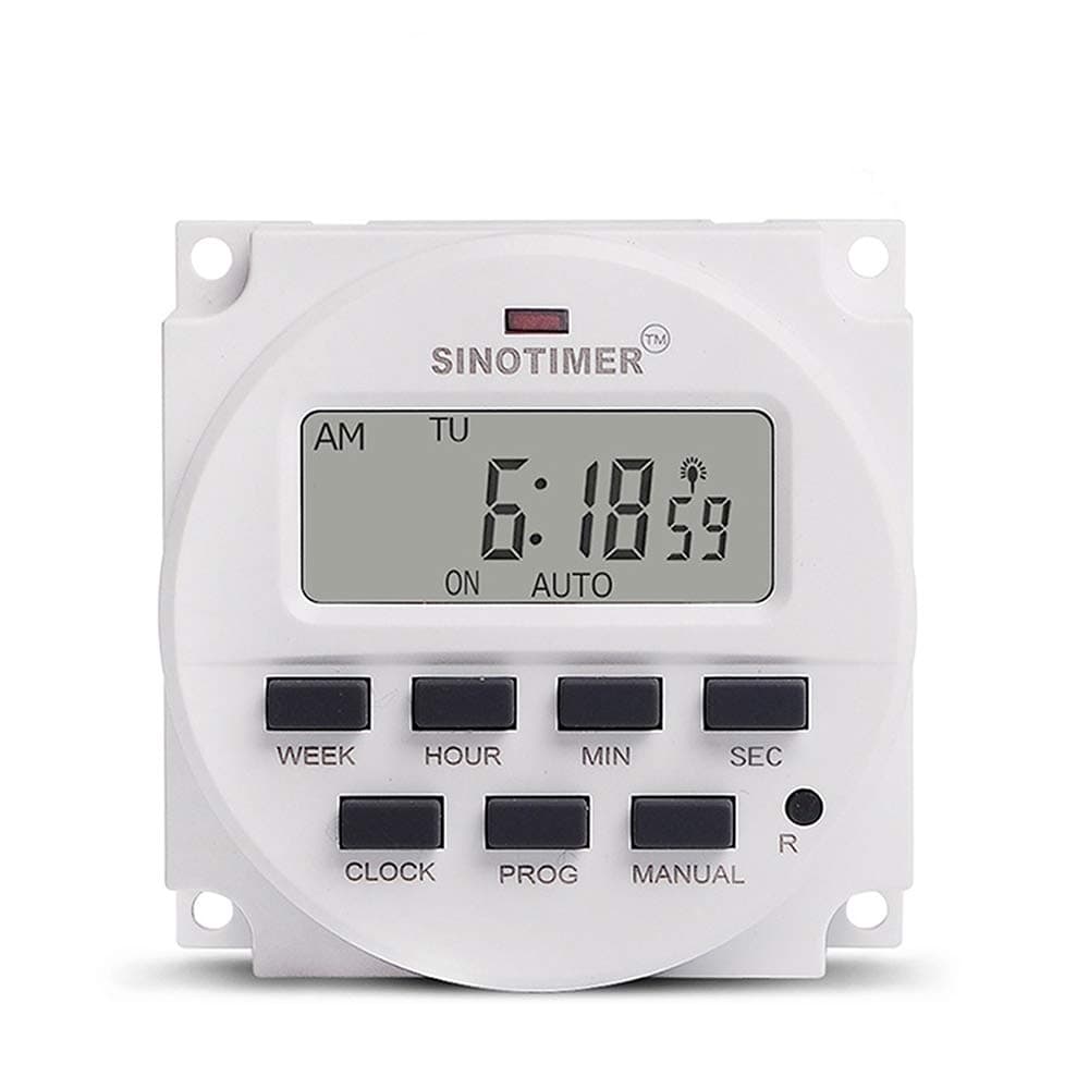 1 Second Interval 220VAC Power Supply 7 Days Weekly Programmable Digital Electronic Lighting Daily Timer Switch