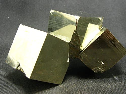 Perfect Cube Pyrite Cluster From Spain - 2.5"