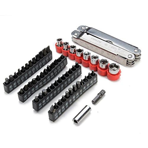 Multi Function Stretching Pliers Screwdriver Steel Tools + 48 Screwdriver Blades + 8 Sockets