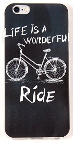 IPhone 6 Plus /6s Plus Case, YogaCase InTrends Silicone Back Protective Cover ( Bicycle Wonderful Ride)