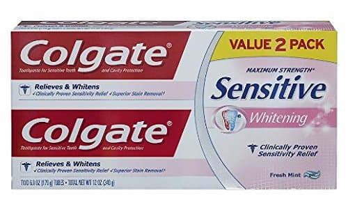 Colgate Sensitive Plus Whitening Toothpaste 6.0 oz. x 2 ea (pack of 1)