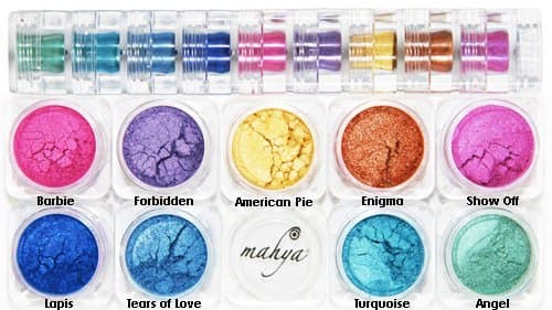 Mahya Mineral Eye Shadow 9 stack - Energy