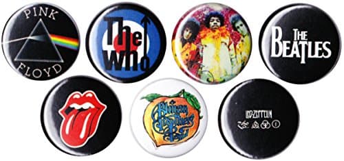 CLASSIC ROCK 1" Button/Badge Pinback Set!