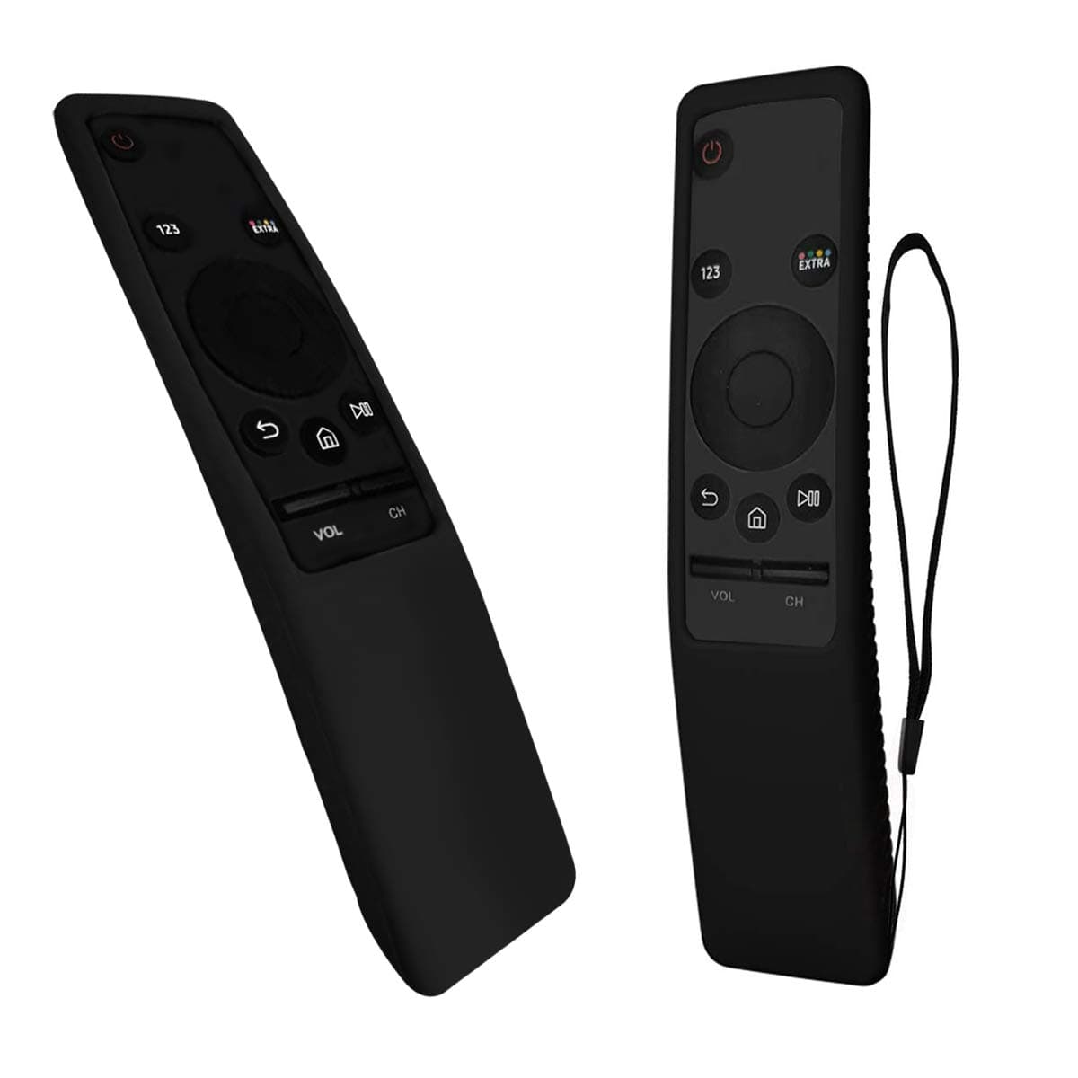 VSEER Protective Case Compatible Samsung Smart TV Remote Controller BN59 Series, Casebot Light Weight Kids-Friendly Anti Slip Shock Proof Silicone Cover (Black)