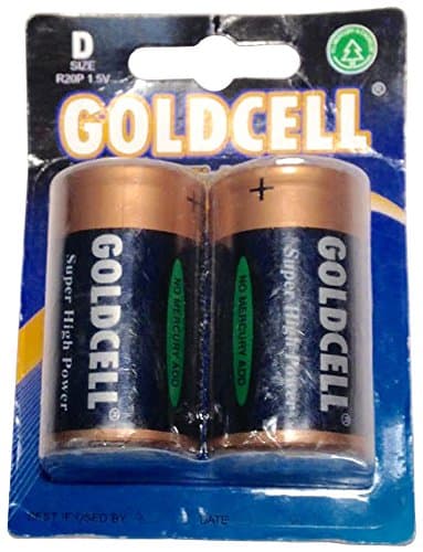 Goldcell D Batteries 2-Pack
