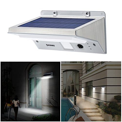 MEIO Super Bright 3 Modes 21 LED Motion Sensor Light Outdoor, Stainless Steel Wireless Wall Lights, Waterproof Security Light for Patio Yard Driveway Garden Outer Wall Activated Auto On/Off