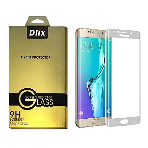 Screen Protector S7 Edge, Dlix 3D Tempered Glass Screen Protector 360° Full Cover for Samsung S7 Edge, Ultra Touch Sensitivity, 9H Anti-scratch, Anti-finger printer, Bubble-free-Silver