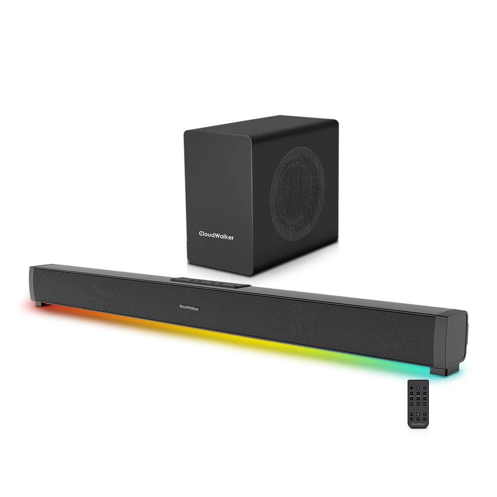 CloudWalker BÜRST E3000 100W 2.1 Channel Bluetooth 5.0 Soundbar with Subwoofer & LED Lights