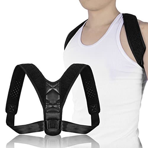 DDMY Posture Corrector - Adjustable Clavicle Support Upper Back Brace - Shoulder Support Brace - Computer Sitting Work Prevents Slouching for Women Men …