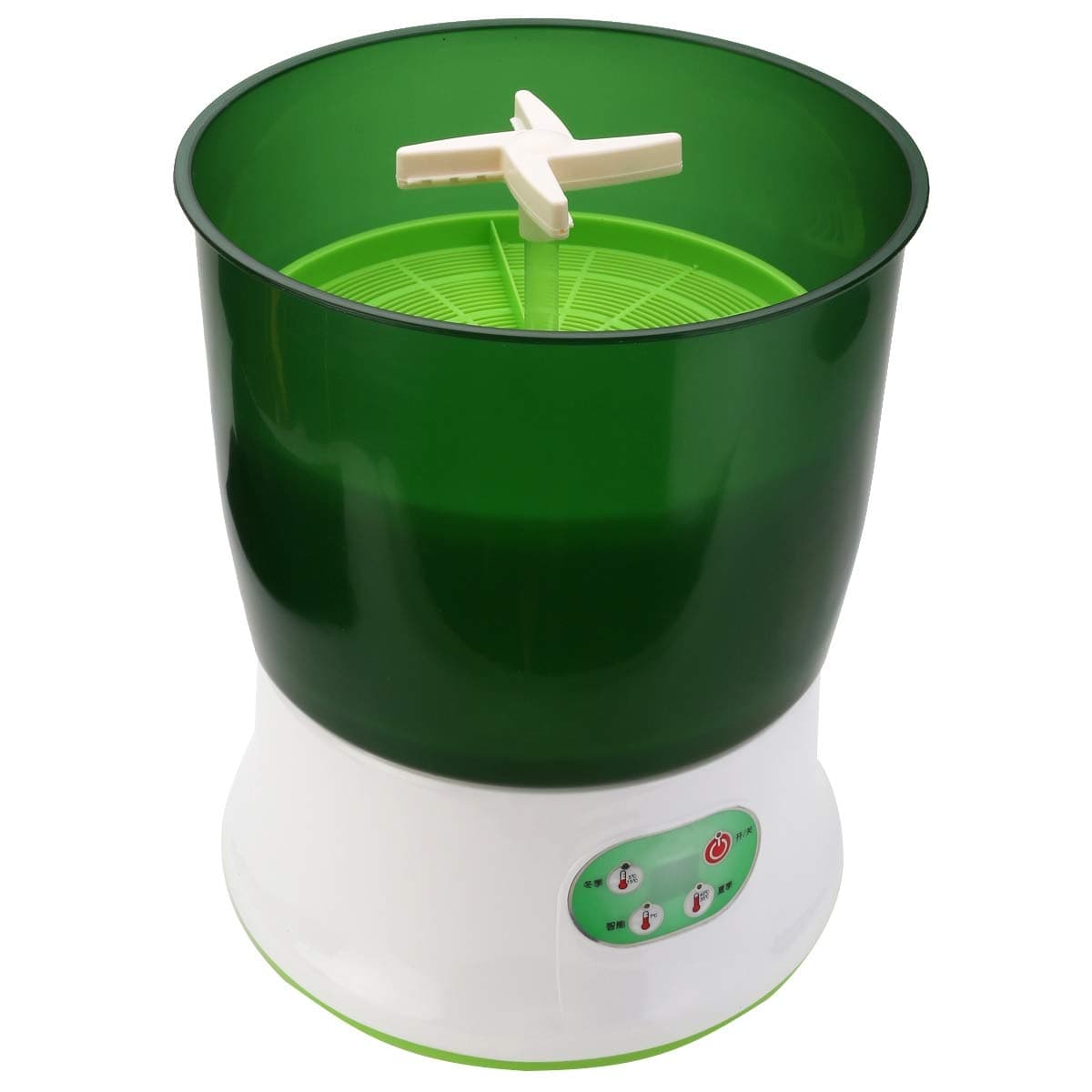 Kucus - 3 Layer Multifunctional Large Capacity Machine Green Automatic Homemade Bean Seed Sprouts Machine Garden Nursery Pots 220V 1.5L