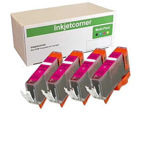 Inkjetcorner Compatible Ink Cartridges Replacement for CLI-226 for use with iX6520 MG5120 MG5220 MG5320 MX882 MX892 (Magenta, 4-Pack)