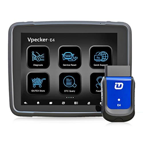 Vpecker E4 OBD2 Bluetooth Scanner with Tablet, Professional Car Full System OBD2 Reader Diagnostic Scanner Compatible with Android & Windows Devices