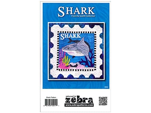 Zebra Patterns ZEB55011 Zebra Shark Stamp Pattern